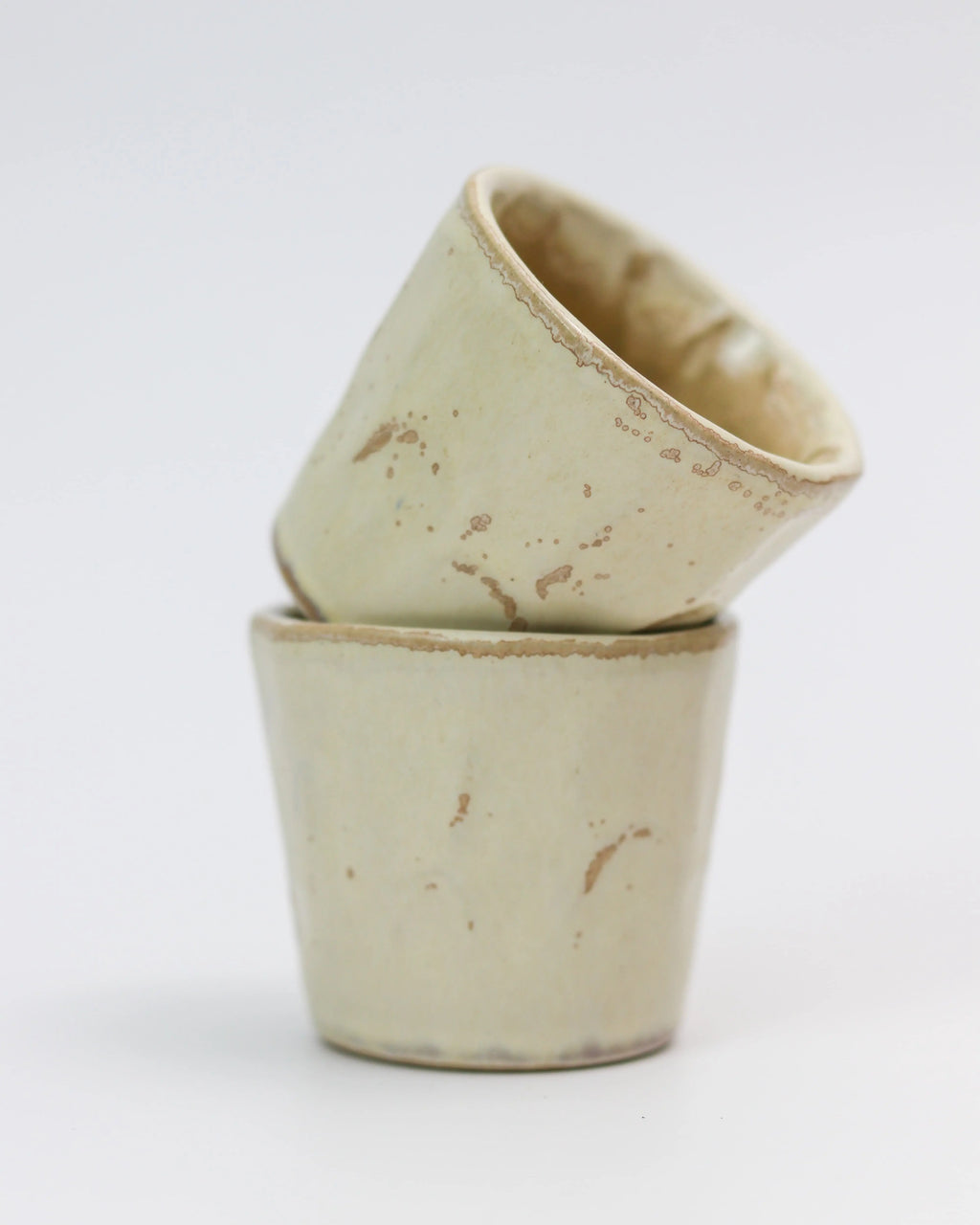 Beige coffee cup - handmade ceramic in cream