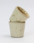Beige coffee cup - handmade ceramic in cream