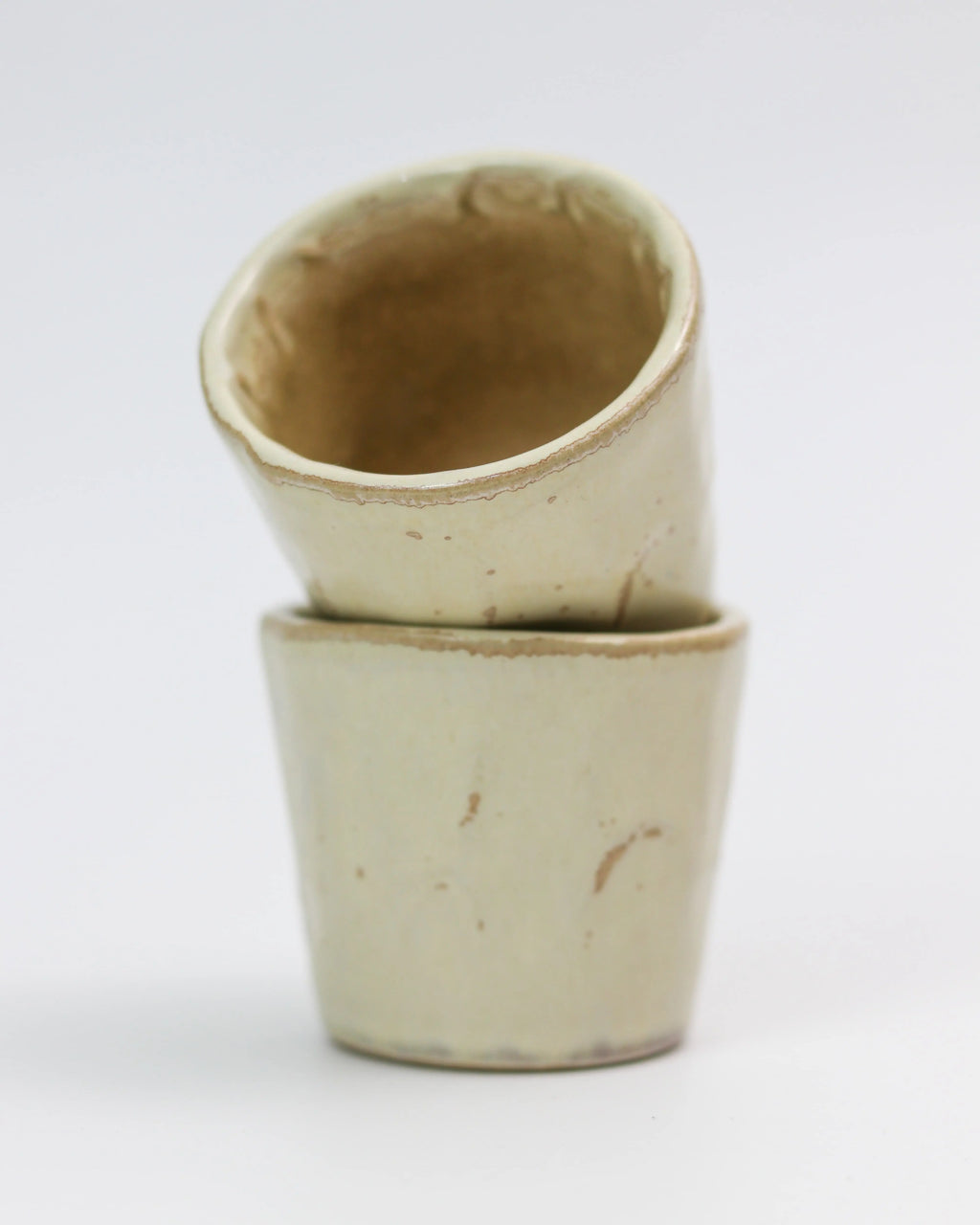 Beige coffee cup - handmade ceramic in cream