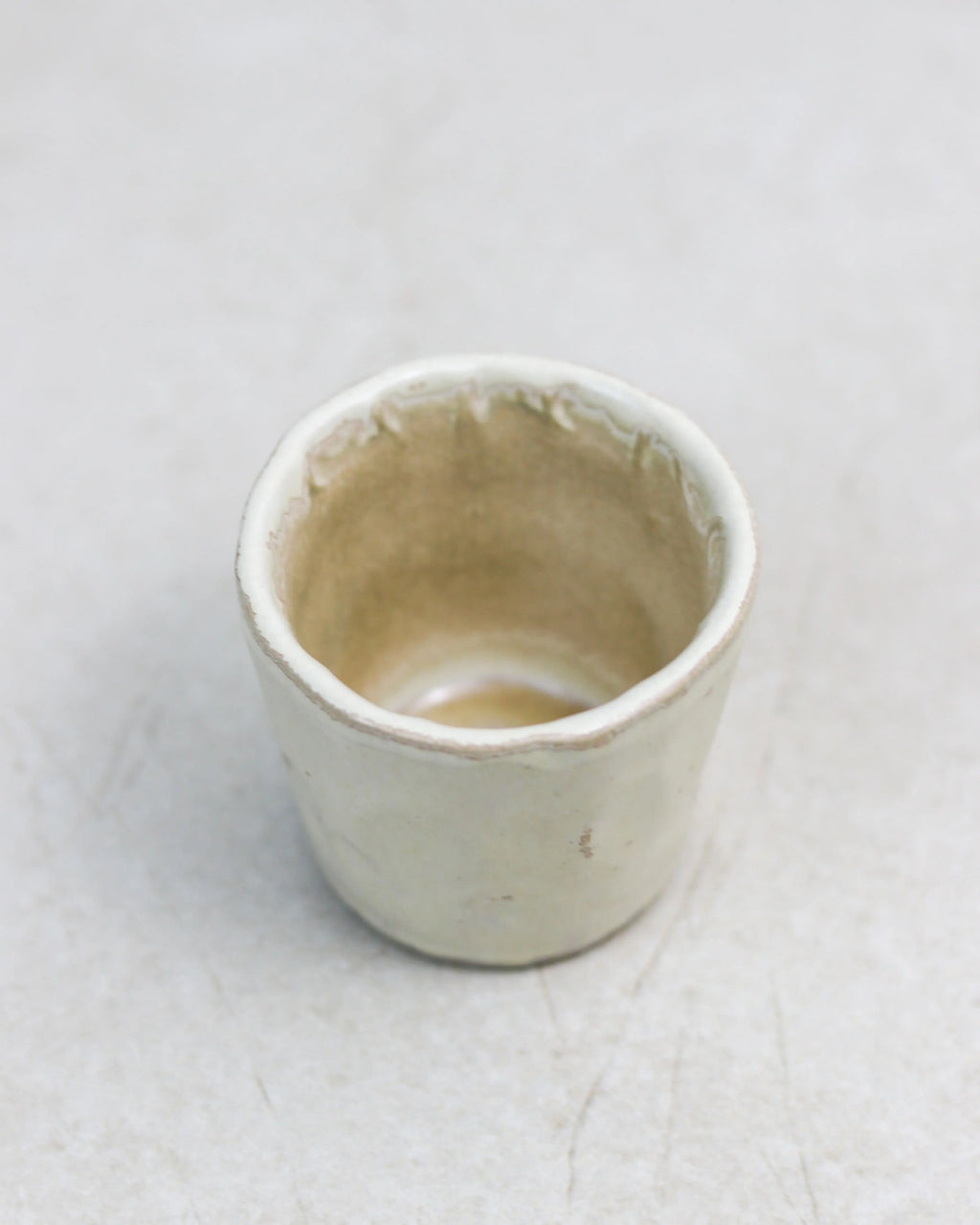 Beige coffee cup - handmade ceramic in cream