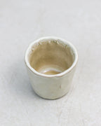 Beige coffee cup - handmade ceramic in cream