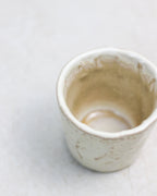 Beige coffee cup - handmade ceramic in cream
