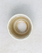Beige coffee cup - handmade ceramic in cream