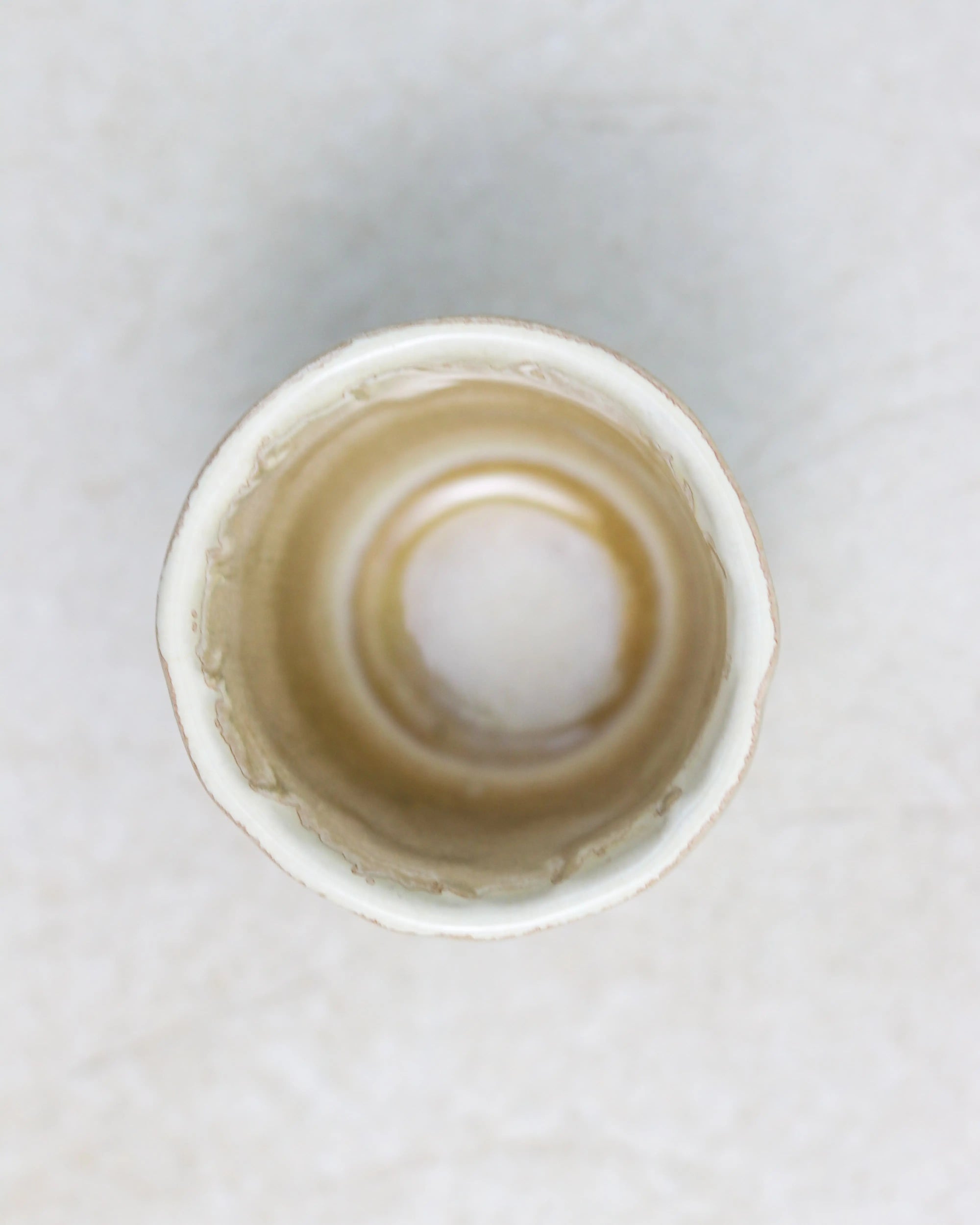 Beige coffee cup - handmade ceramic in cream