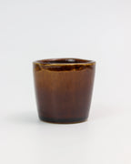 Amber coffee cup - ceramic in dark amber