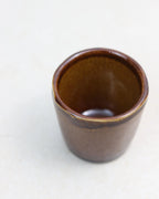 Amber coffee cup - ceramic in dark amber