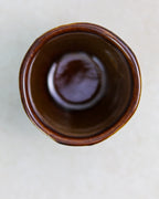 Amber coffee cup - ceramic in dark amber