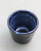 Lava coffee cup – ceramic in deep blue