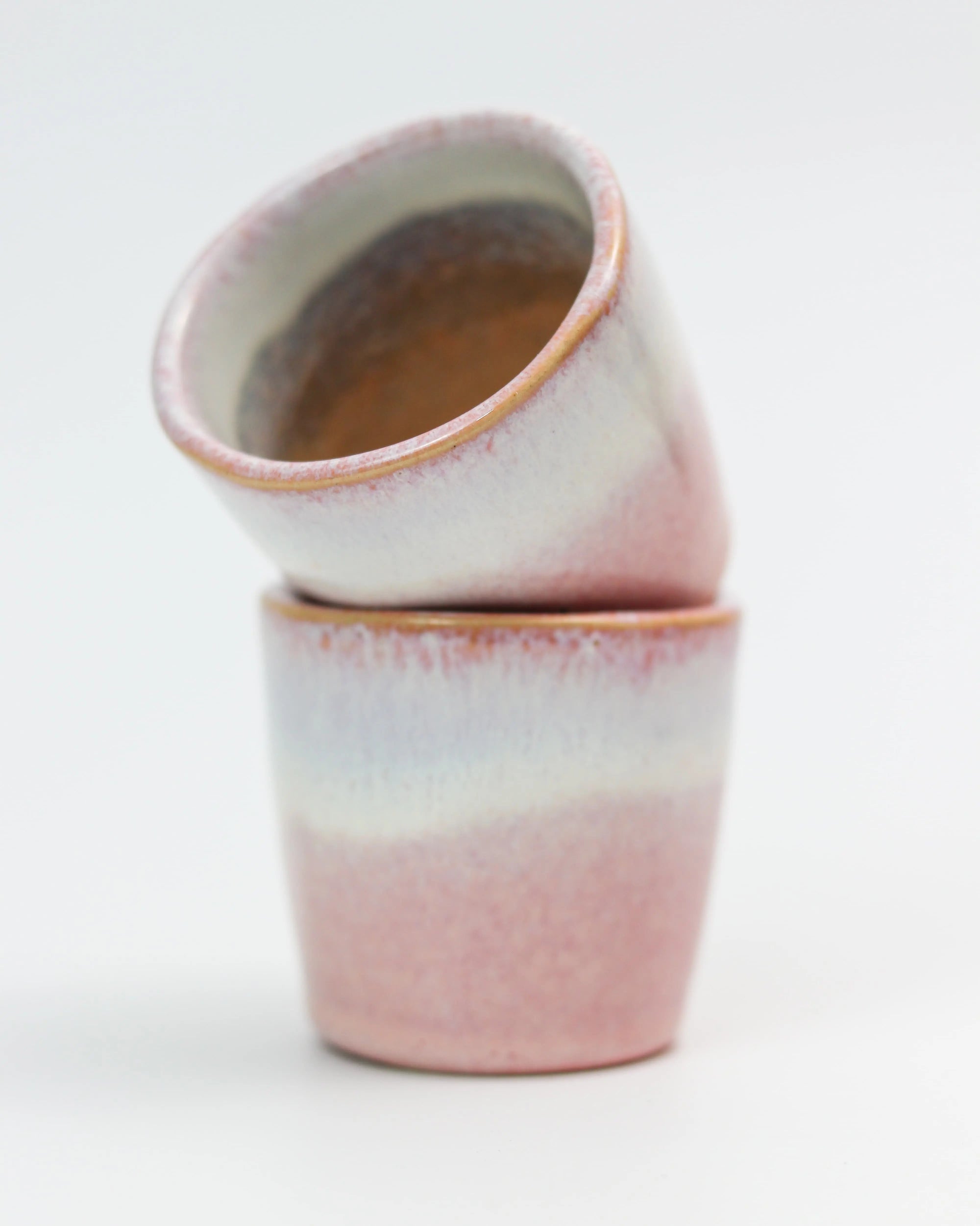 Ombre coffee cup - ceramic in pink and lavender