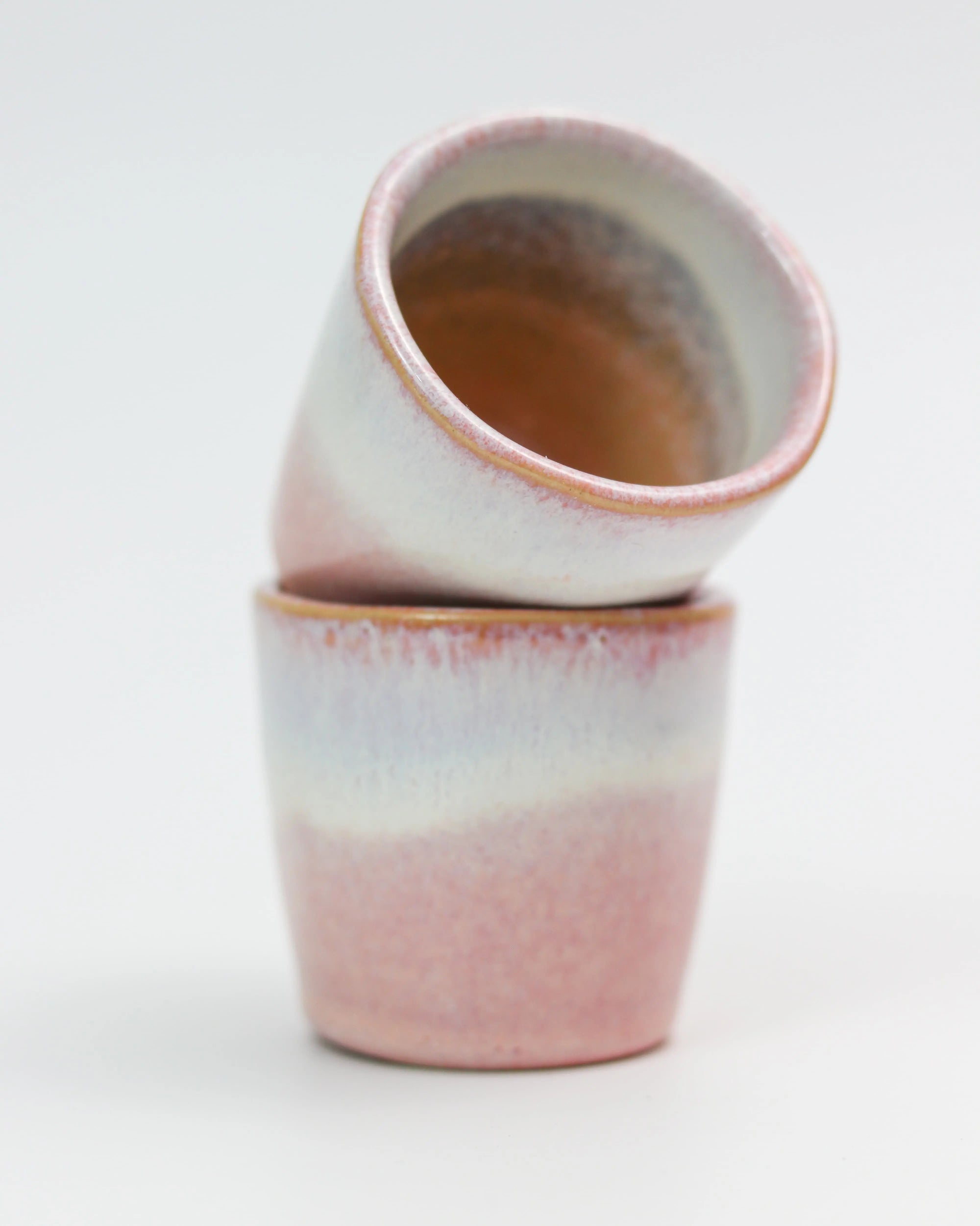 Ombre coffee cup - ceramic in pink and lavender