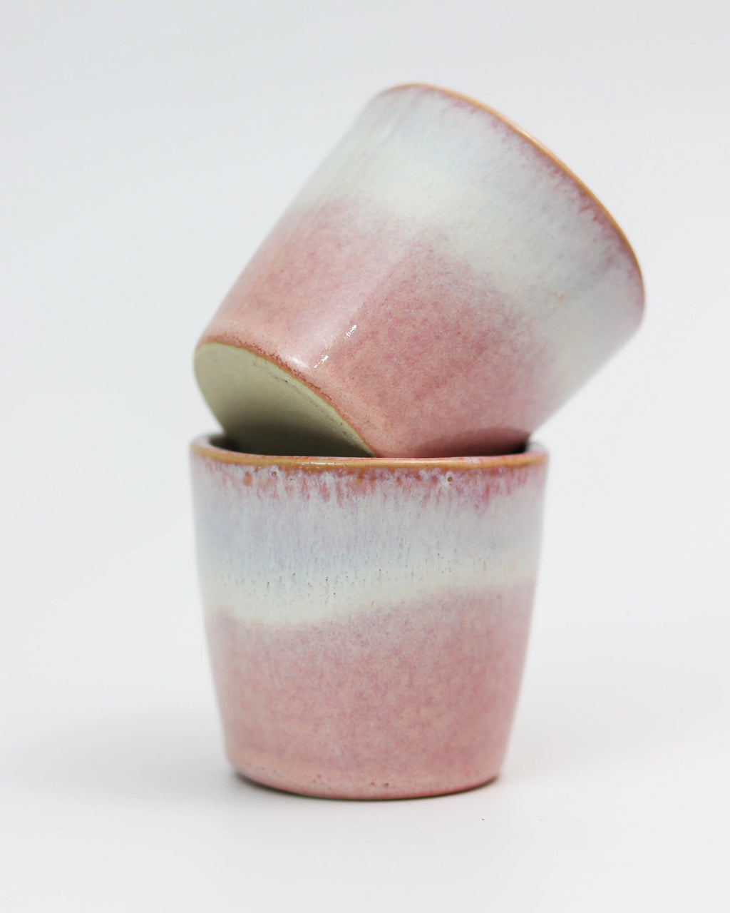 Ombre coffee cup - ceramic in pink and lavender