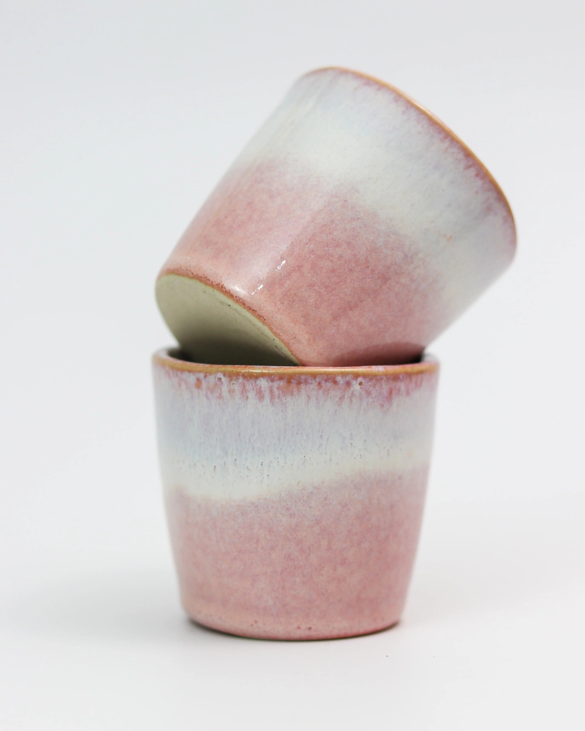 Ombre coffee cup - ceramic in pink and lavender