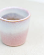 Ombre coffee cup - ceramic in pink and lavender