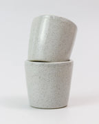 Speckled coffee cup - Ceramic in White